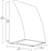 RAB LED SLIM WALL PACK 37W SLIM37