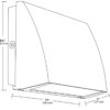 RAB LED SLIM WALL PACK SLIM57 57W
