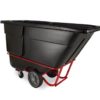RUBBERMAID 1316 TILT TRUCK 1CU YARD 2100LB CAP. BLACK FG131600BLA