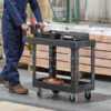 RUBBERMAID 4505 UTILITY CART FLAT SHELF TYPE 500LB CAP. FG450500BLA