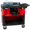 RUBBERMAID 6180-88 TRADES CART W-LOCKING CABINET 38X19X34 FG618088BLA