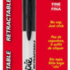 MAGIC MARKER BLACK FINE TIP SHARPIE RETRACTABLE 32721PP