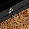 TRASH CAN 40GALLON STONE SIDES W/ASHTRAY SSZ-ALP-472-40-STO