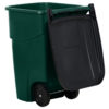 RUBB 50GAL ROLLOUT CONTAINER GREEN 1829411