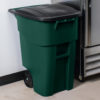 RUBB 50GAL ROLLOUT CONTAINER GREEN 1829411