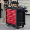 RUBBERMAID 7734-88 TRADES CART W-LOCKING CABINET FG773488BLA
