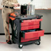 RUBBERMAID 7734-88 TRADES CART W-LOCKING CABINET FG773488BLA