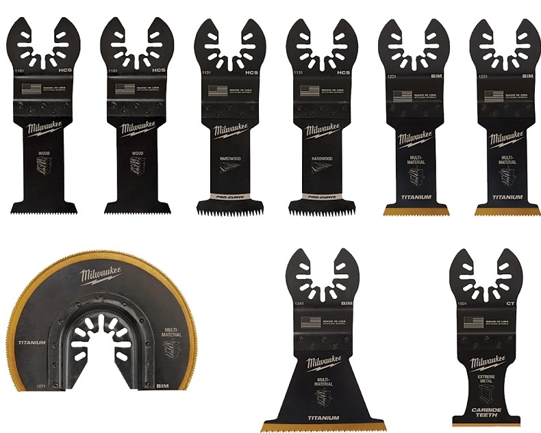 MILWAUKEE MULTI TOOL BLADE KIT 9 PIECE National Maintenance Supply Co