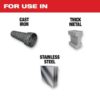 MILWAUKEE 9" 7TPI The TORCH™ for Cast Iron with NITRUS CARBIDE™ 5PK